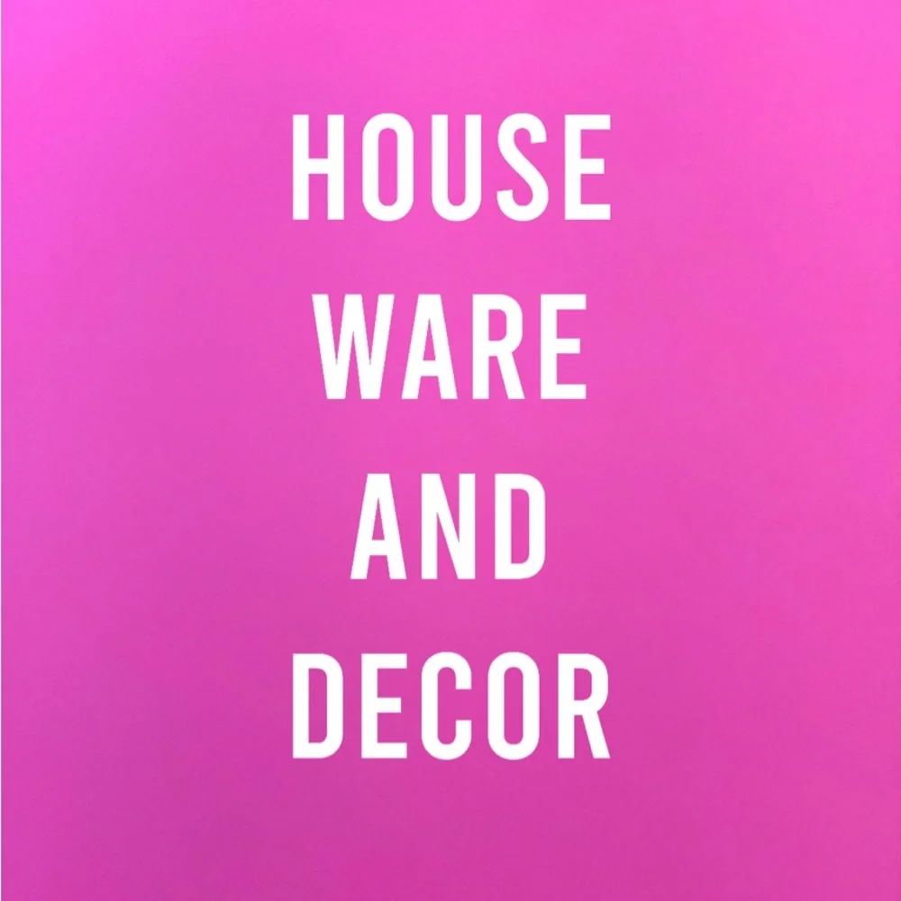 NOT FOR SALE! Houseware and Decor.